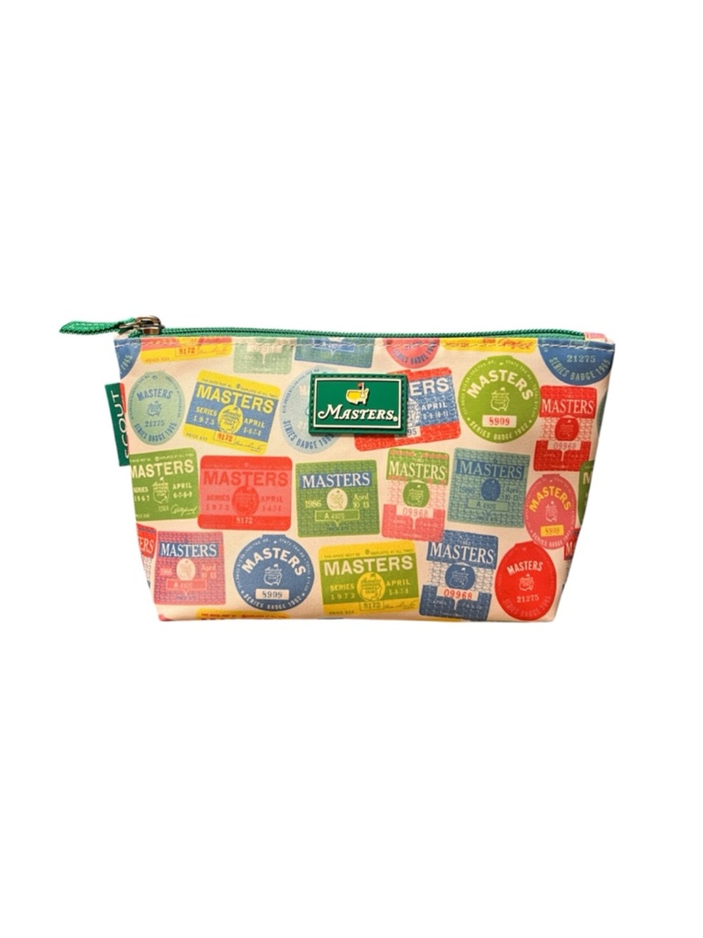 2026 Scout Masters Golf Badge Colorful Print Zip Small Pouch/Makeup Bag w Logo